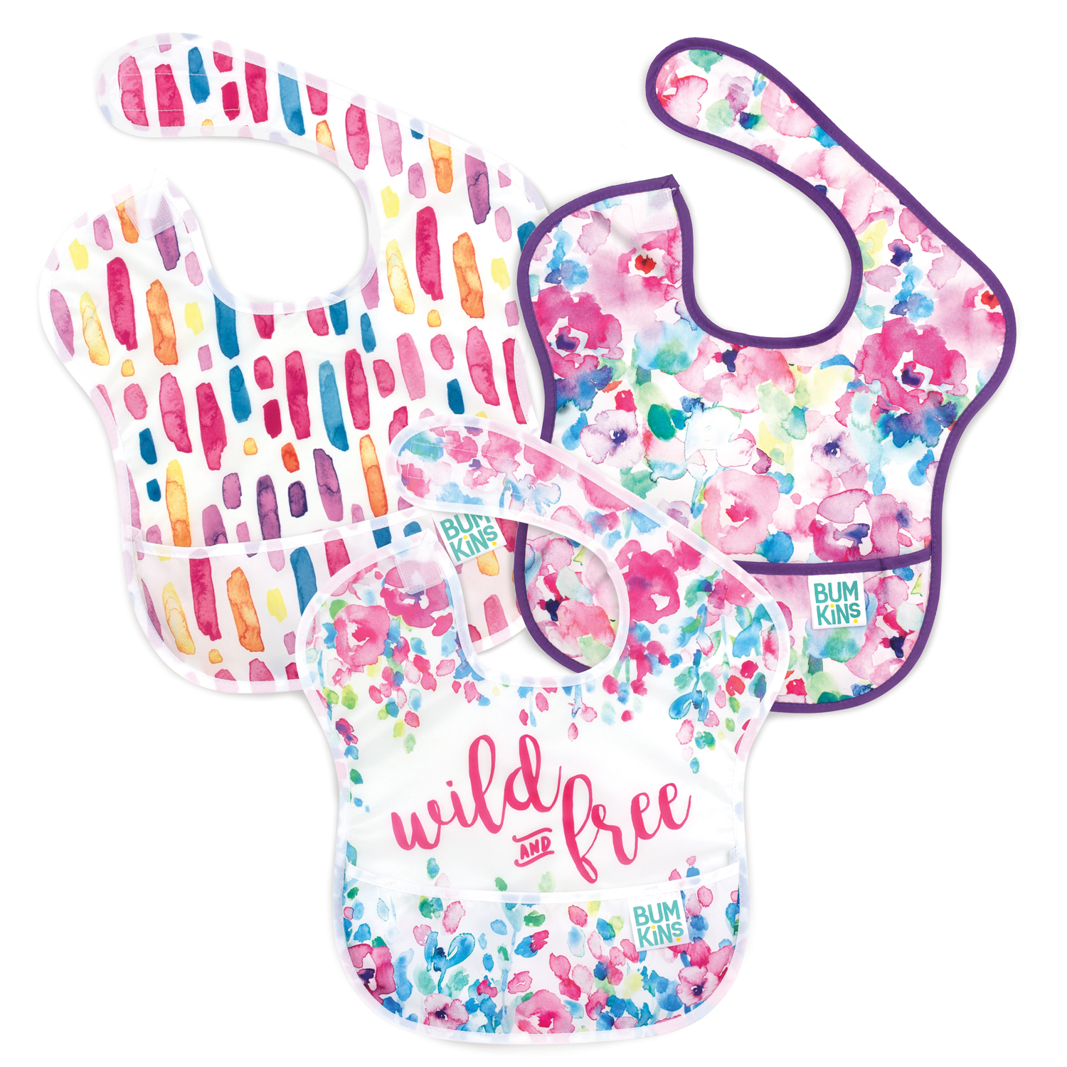 Wild & Free, Watercolor, Brush Strokes