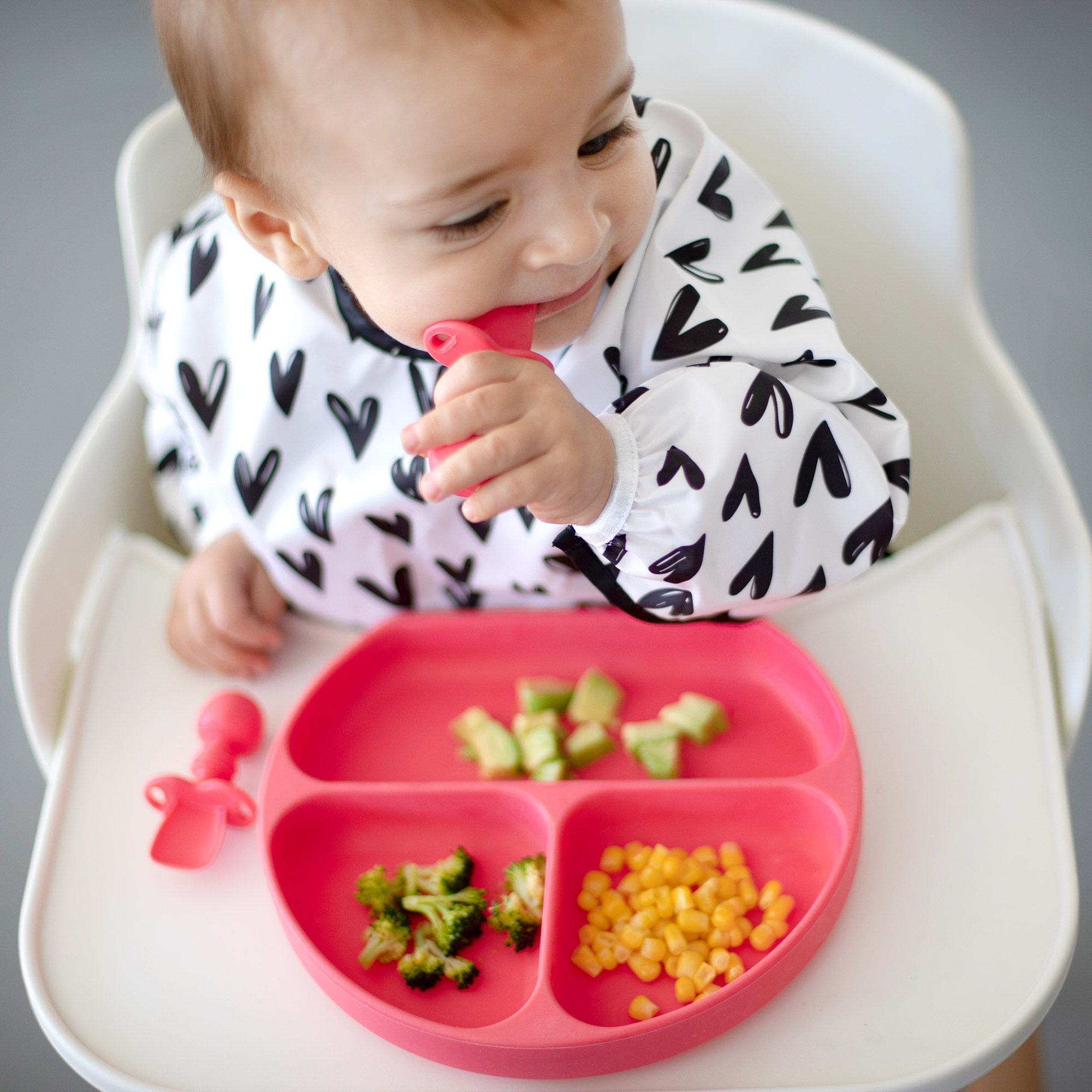 Chewtensils® Ustensiles en Silicone - Rouge