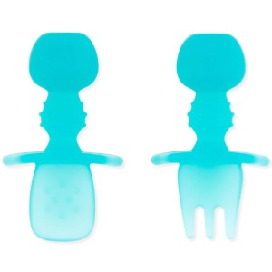 Siliconen Chewtensils® - Blauw Jelly