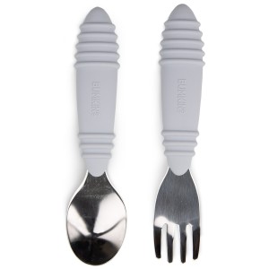 Cuchara + tenedor - Gris