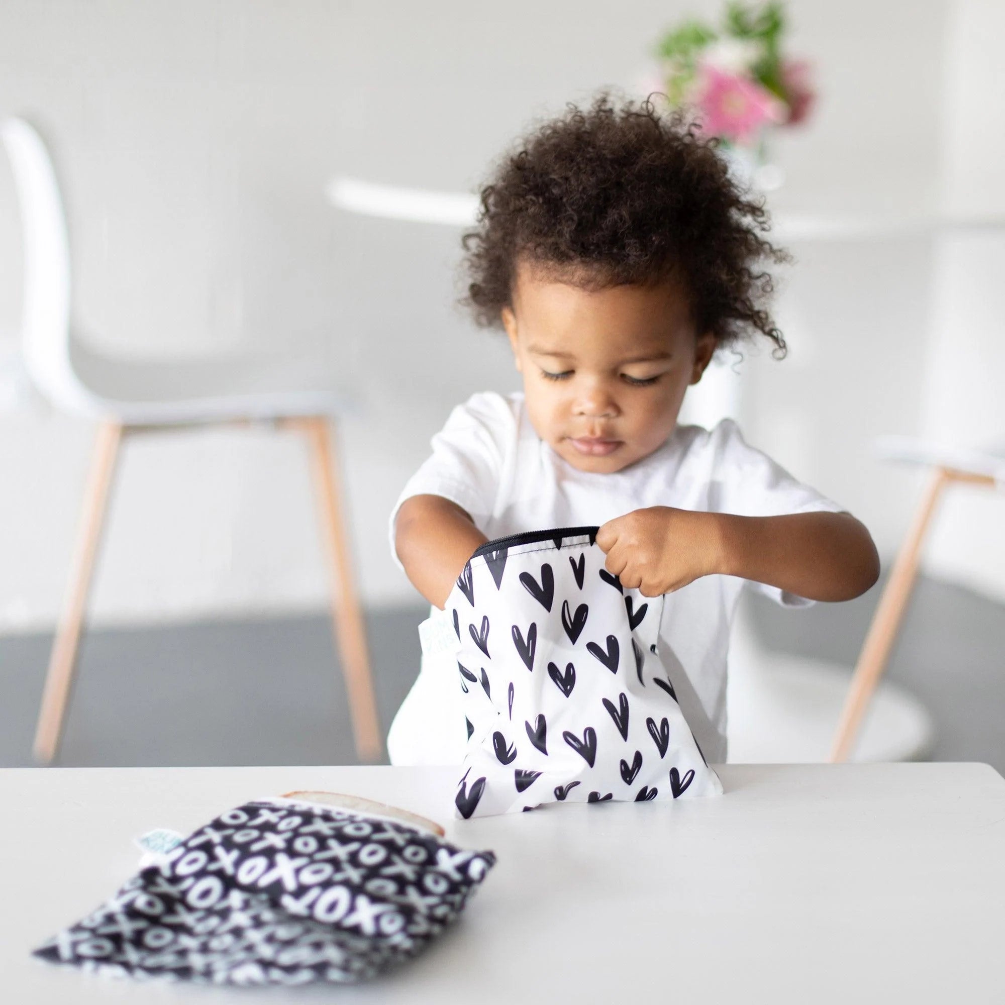 Herbruikbaar snackzakje - large (2 stuks) - XOXO & Hearts