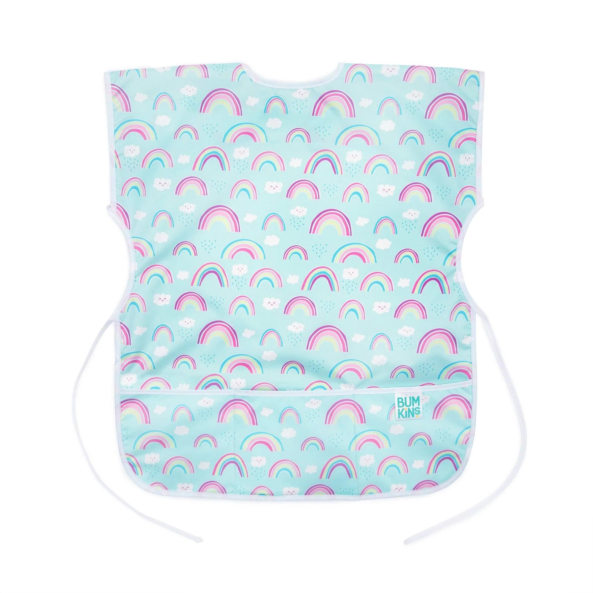 Short-sleeved art smock - Rainbows