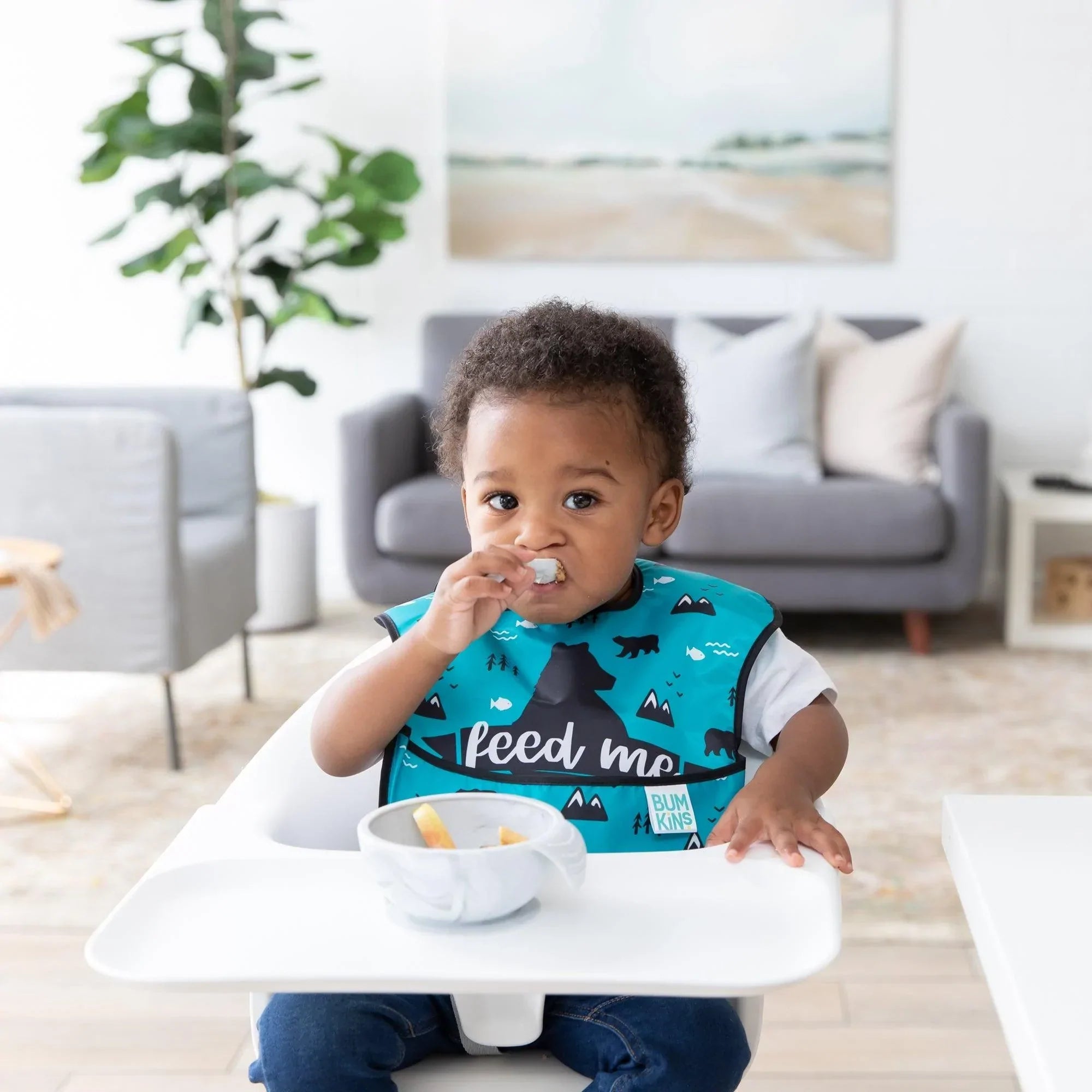 SuperBib® Bavoir pour Bébé - 6-24 mois (3 paquet) - Feed Me Bear, Wildlife, Outdoors