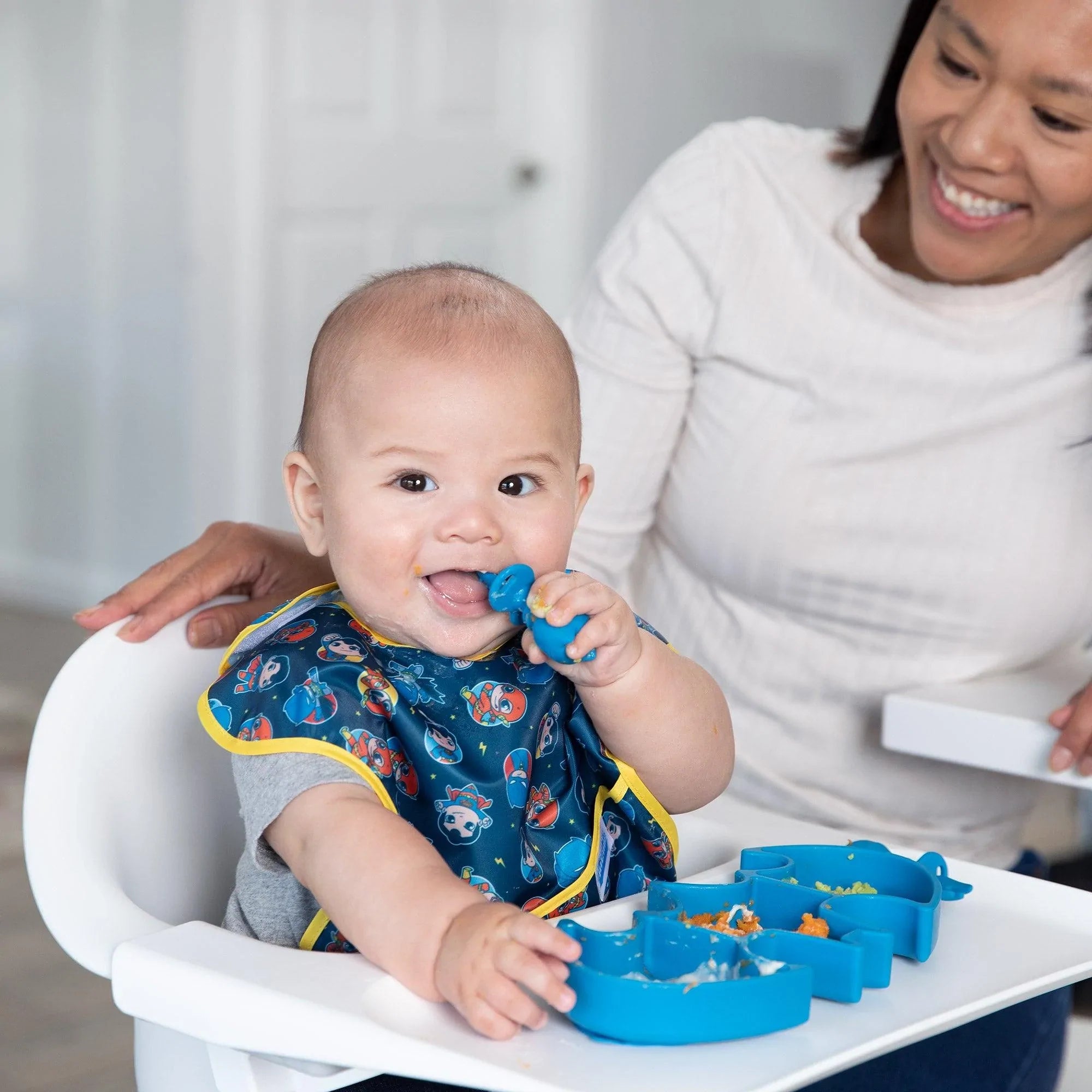 Silicone Chewtensils® - DC Comics - Batman - Blue