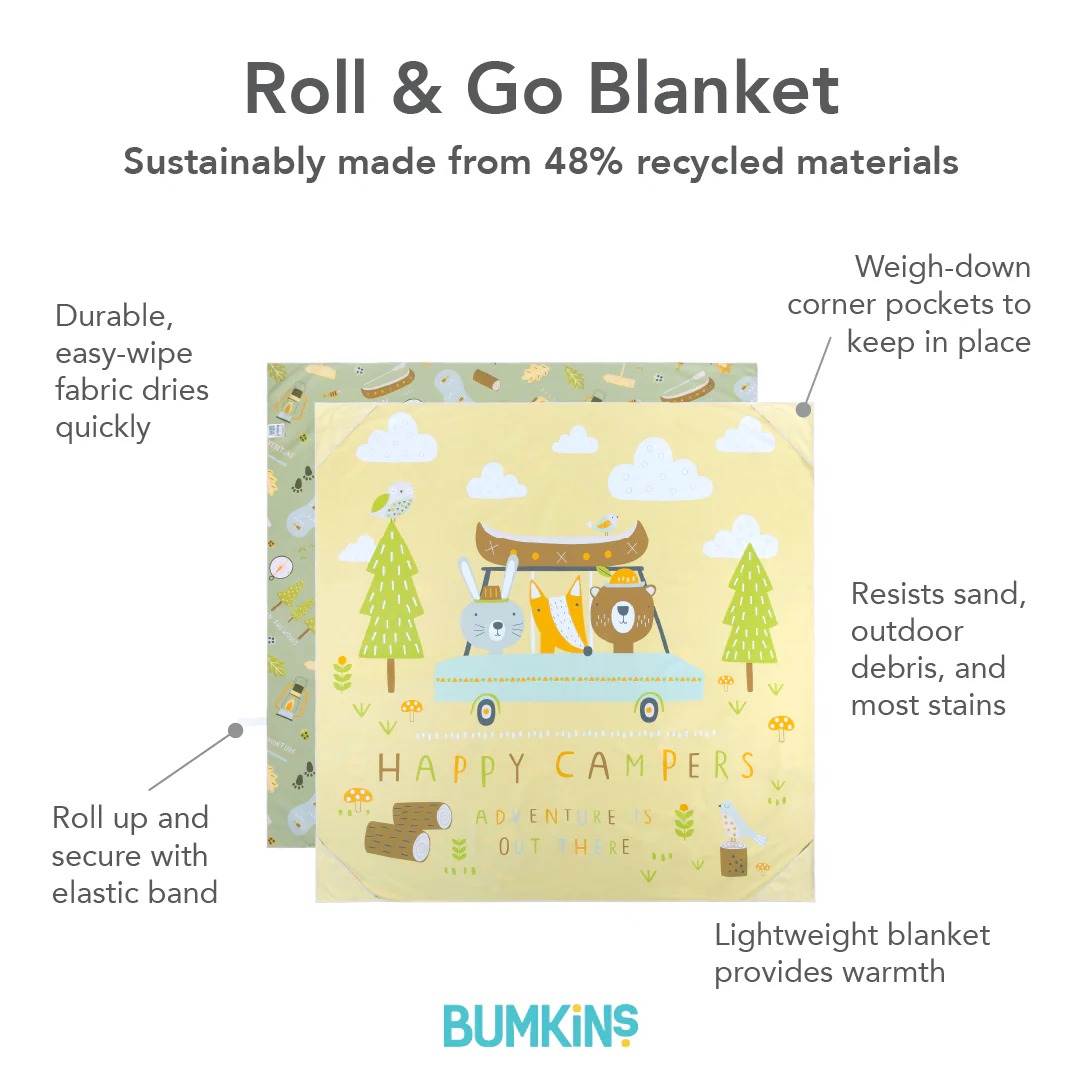 Omkeerbaar Roll & Go Kleed - Happy Campers