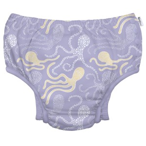Eco zwemluier met drukknoopjes - Lavender Octopus
