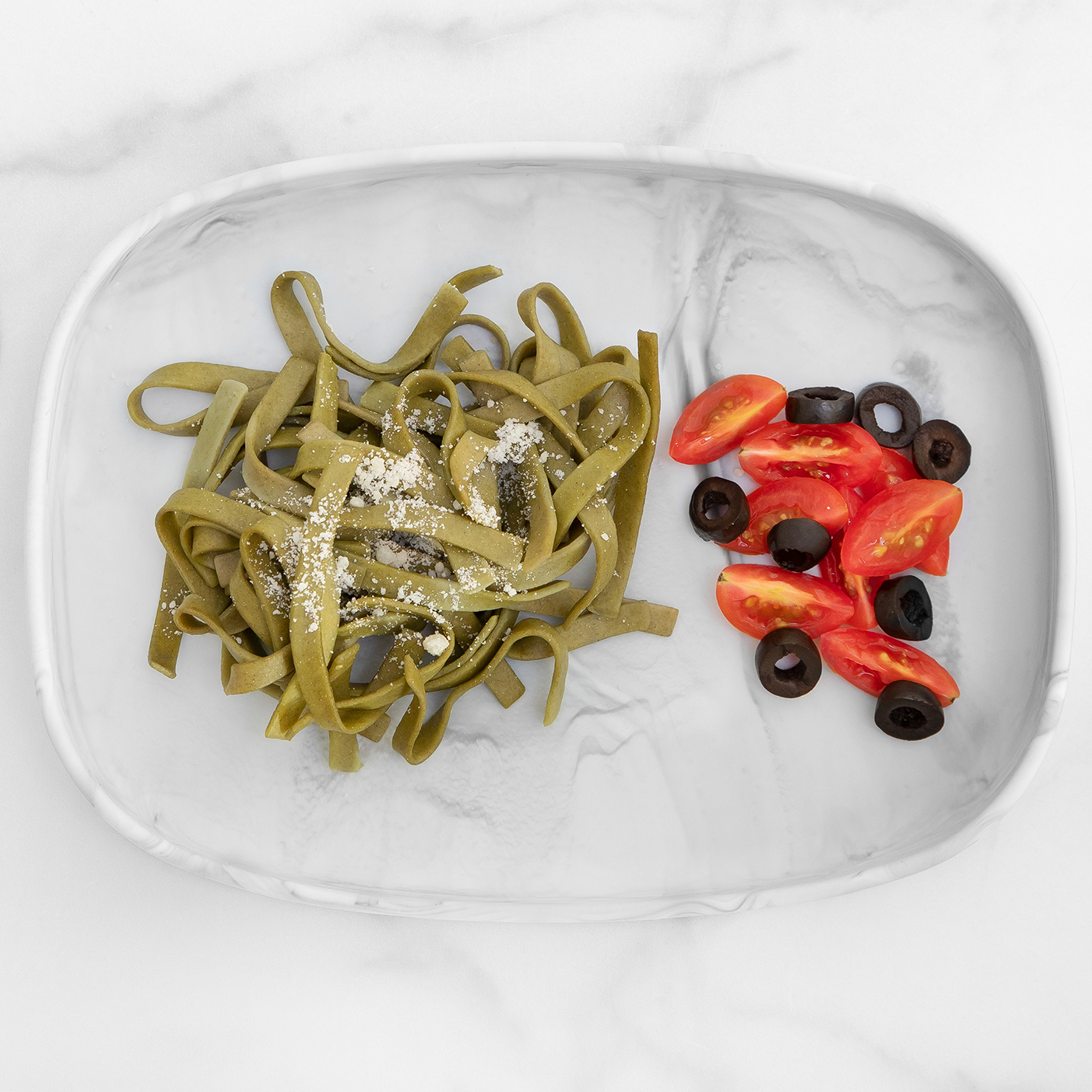 Silicone Grip Tray - Marble