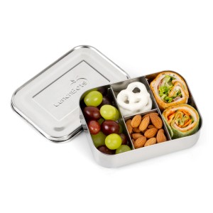 Small Protein Packer - 4-Fach Mini Bento-Box aus Edelstahl - Edelstahl