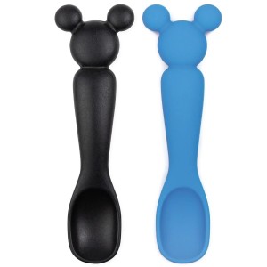 Silicone Dipping Spoons (2 pack) - Disney Mickey Mouse - Black & Blue