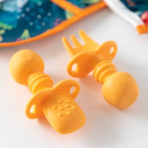 Tweede Kans (zonder originele verpakking) - Siliconen Chewtensils® - Oranje