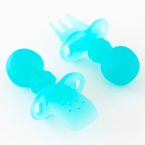 Zweite Chance (ohne Originalverpackung) - Chewtensils® aus Silikon - Blau Jelly