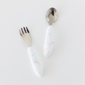 Tweede Kans (zonder originele verpakking) - Lepel + Vork - Vanille Sprinkle