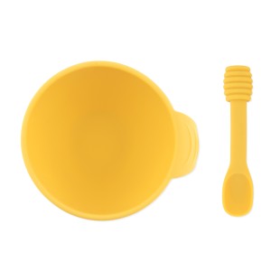 Tweede Kans (zonder originele verpakking) - Siliconen Eerste Baby Eetset - Disney Winnie de Poeh