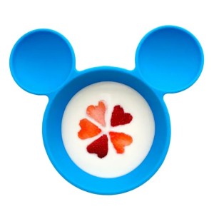 Zweite Chance (ohne Originalverpackung) - Erstes Fütterungsset aus Silikon - Disney Micky Maus - Blau