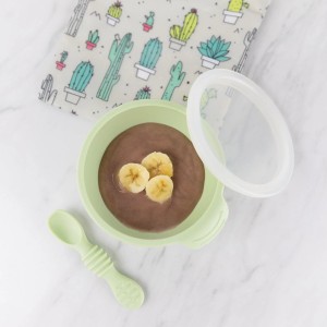Second chance (no original packaging) - Silicone first feeding set - Sage