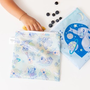 Second Chance (No Original Packaging) - Reusable Snack Bag - Large (2 pack) - Disney Stitch Star-ring Up Trouble