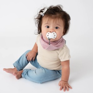 Slab voor fopspeen & Bijtslab - Pink Arrows