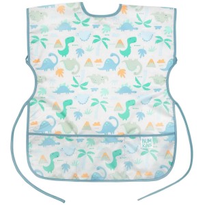 Segunda Oportunidad (sin embalaje original) - Babero de Manga Corta - Gris Dinosaurios