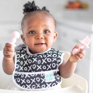 Starter Bib (2 pack) - XOXO & Hearts