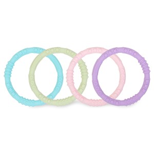 Silicone Teething Rings (4 pack)