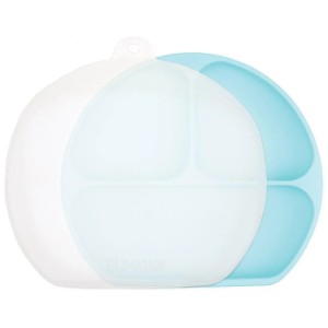 Platos con Ventosa y Tapa de Silicona (3 compartimentos)