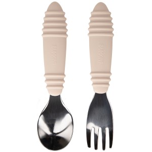 Cuillère + Fourchette en Silicone