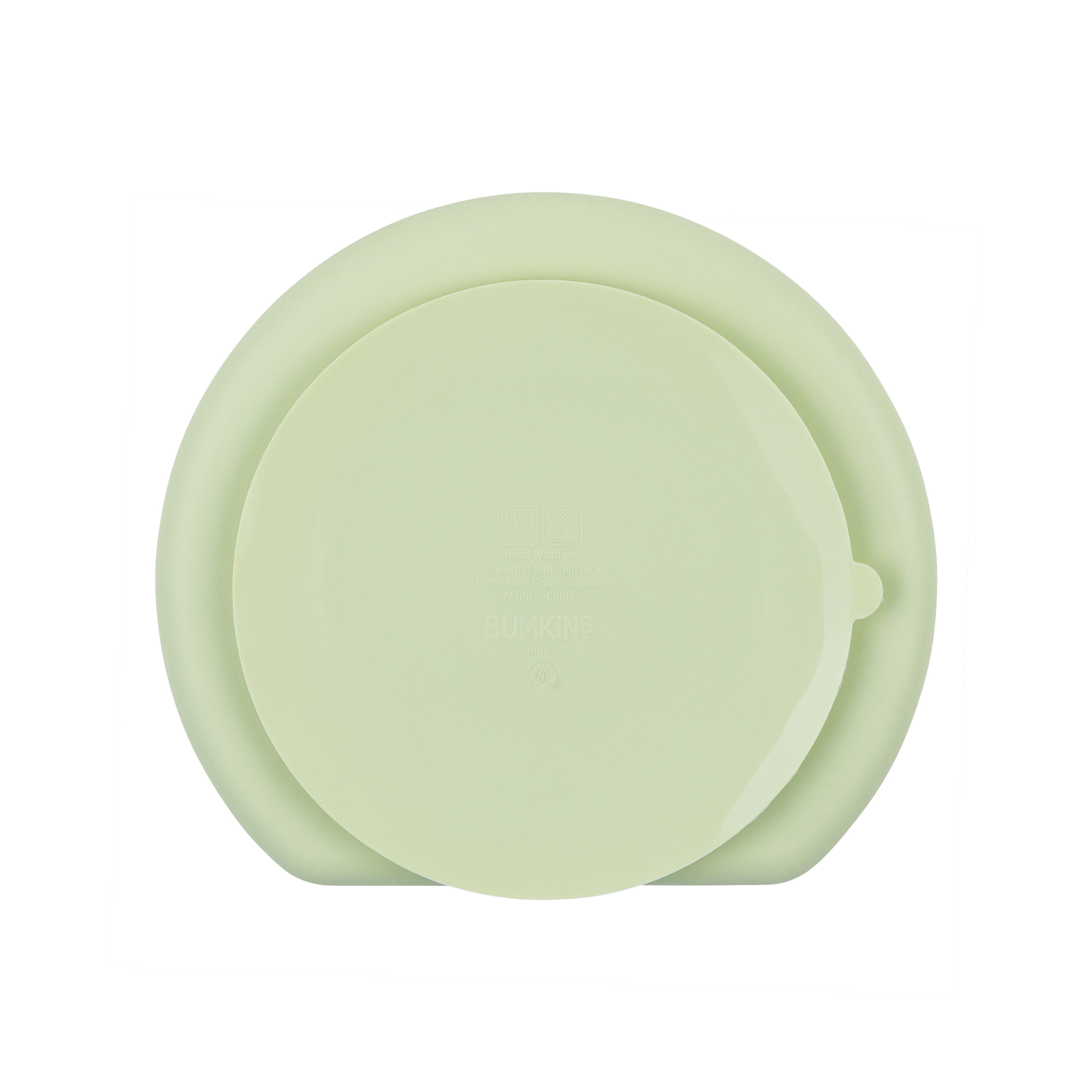 Silicone grip dish (3 section) - Sage