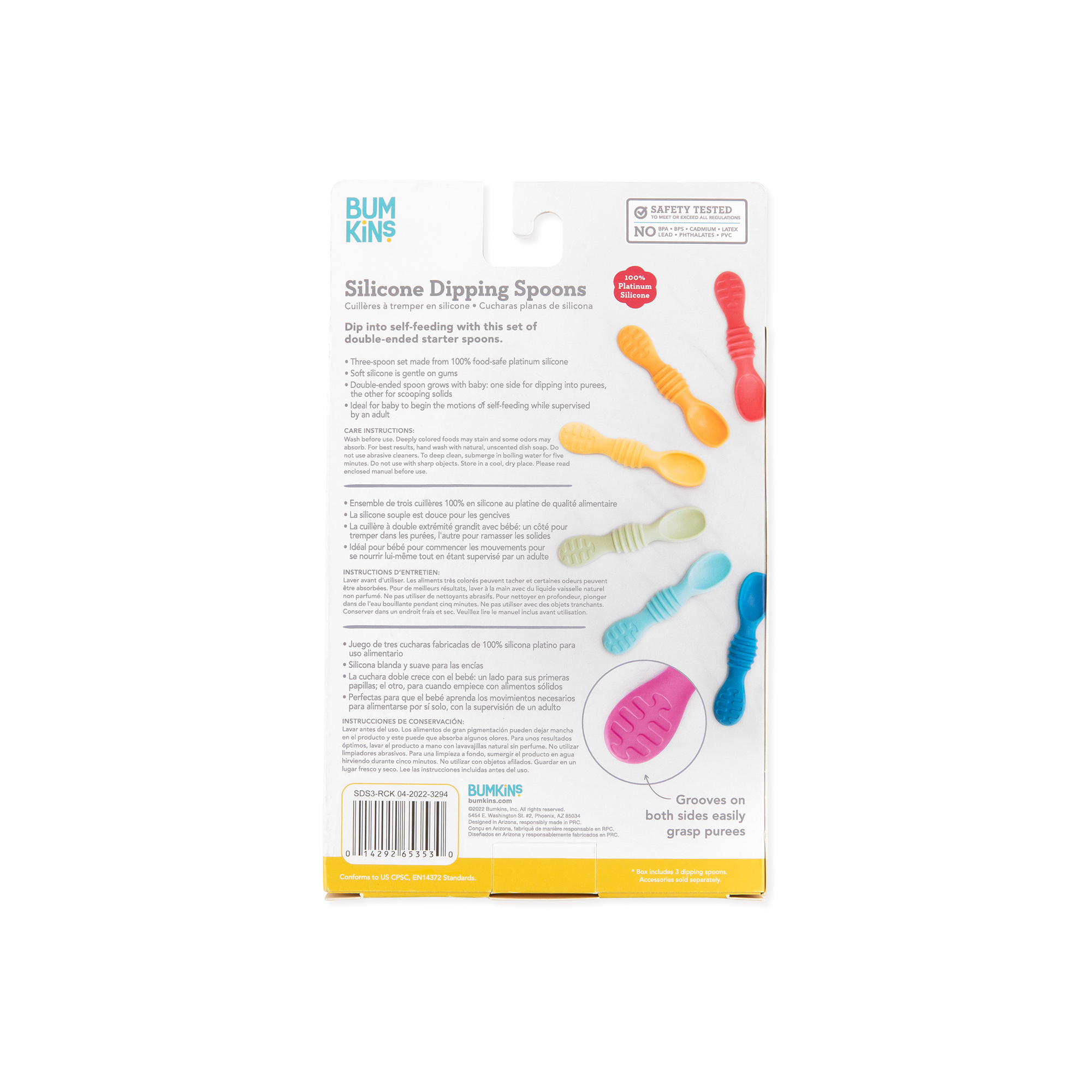 Silicone dipping spoons (3 pack) - Rocky Road