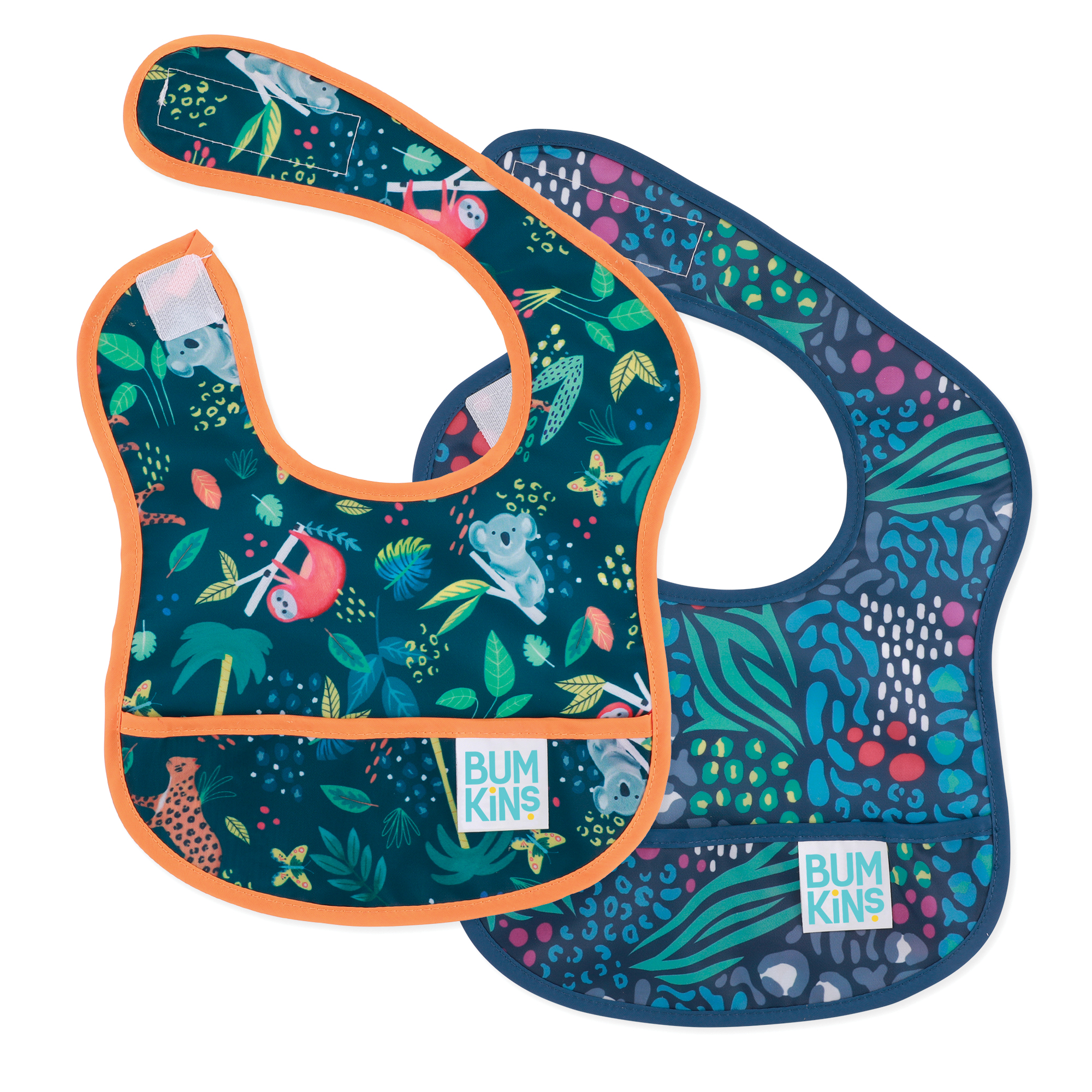 Starter bib (2 pack) - Jungle & Animal Prints