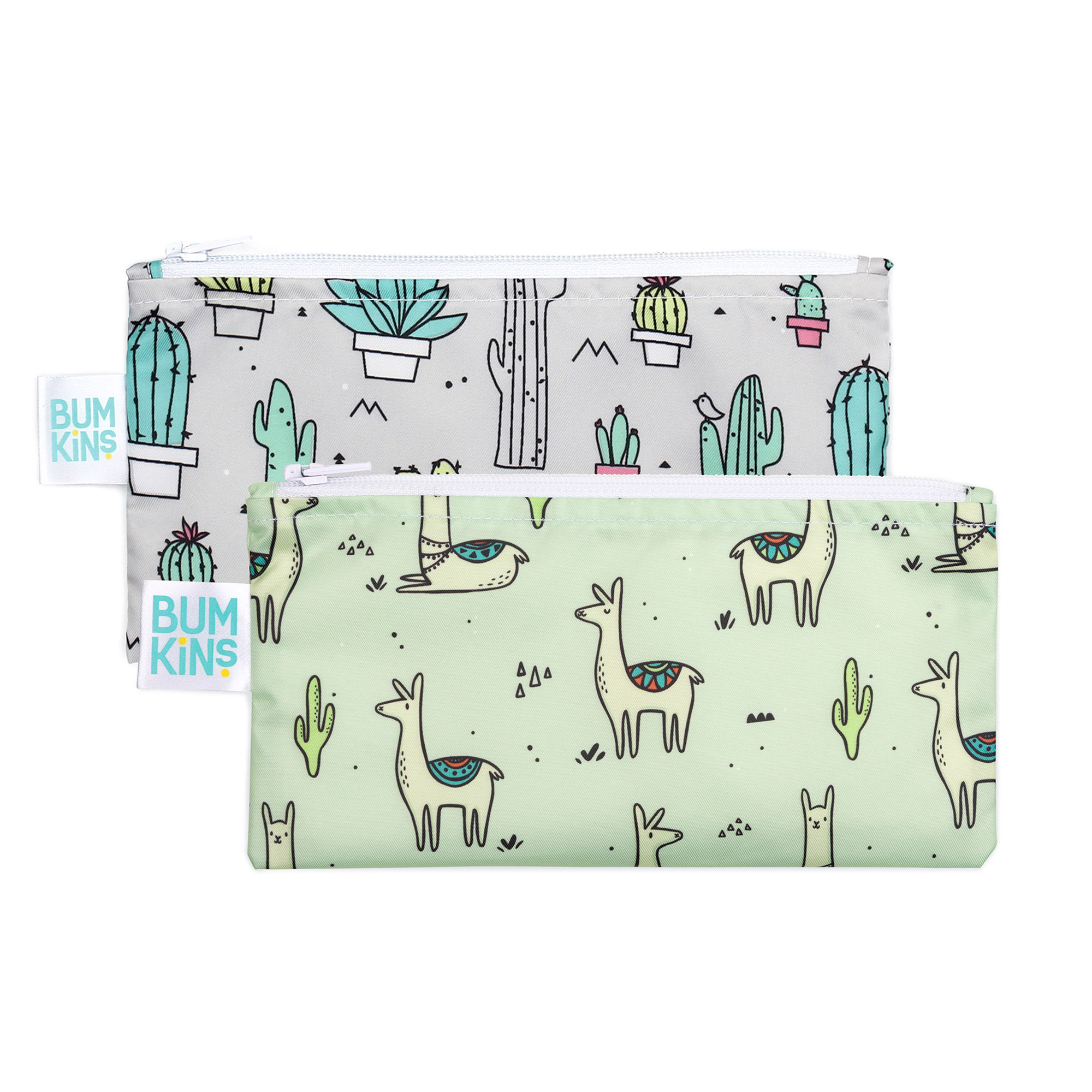 Reusable snack bag - small (2 pack) - Cacti & Llamas