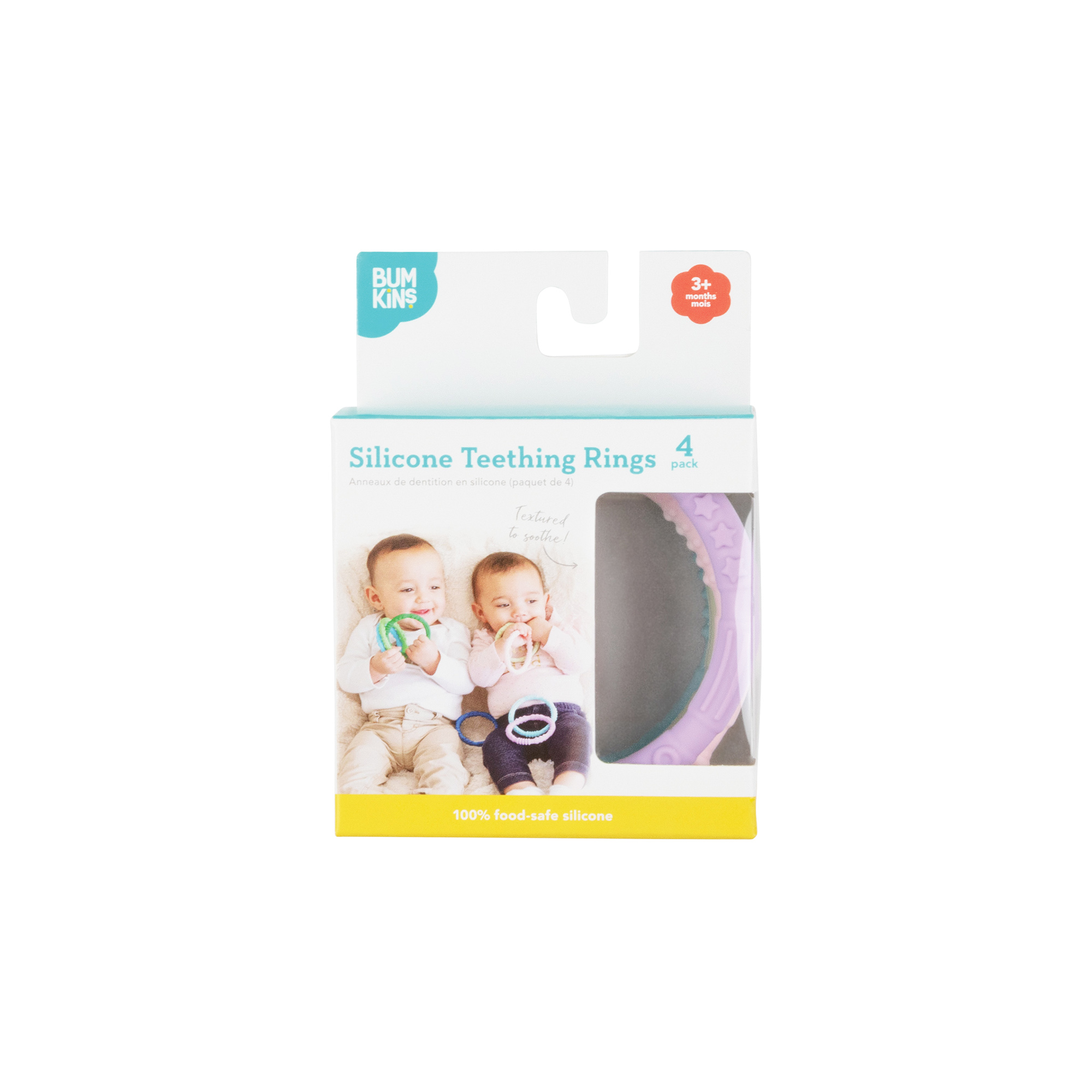 Silicone Teething Rings (4 pack) - Spring