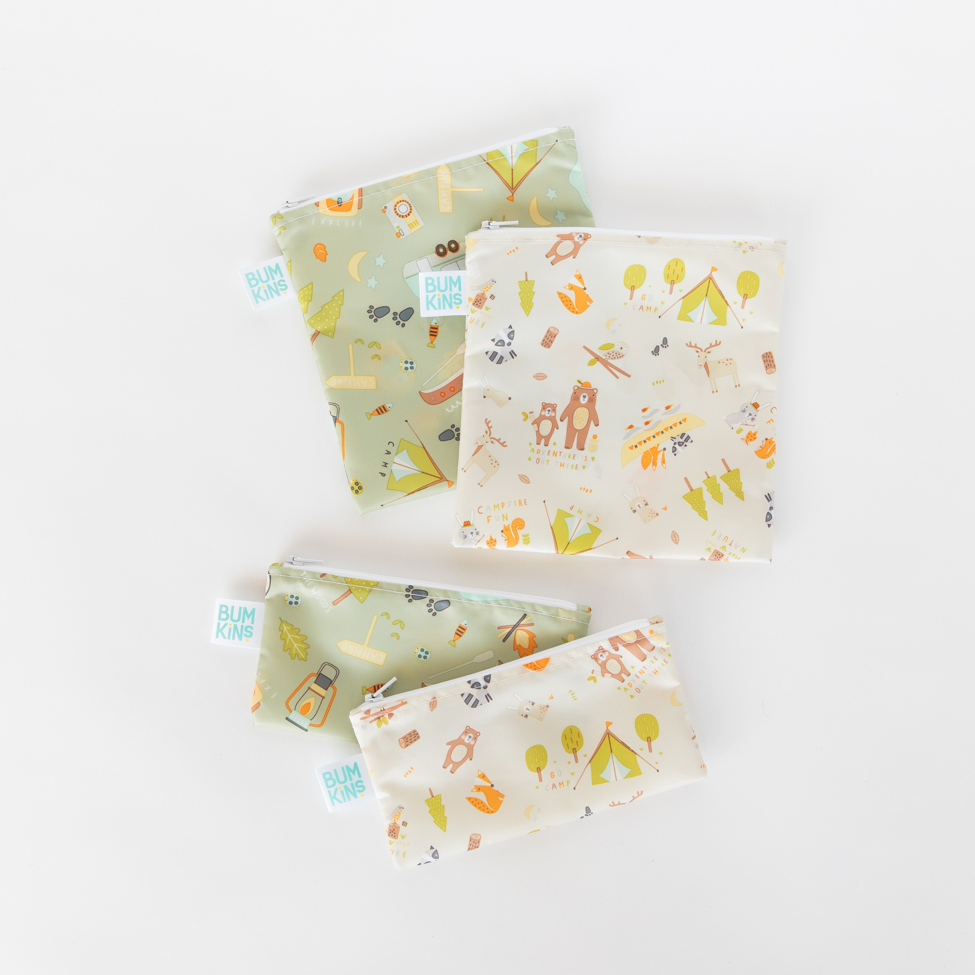 Reusable snack bag - large (2 pack) - Camp Friends & Camp Gear