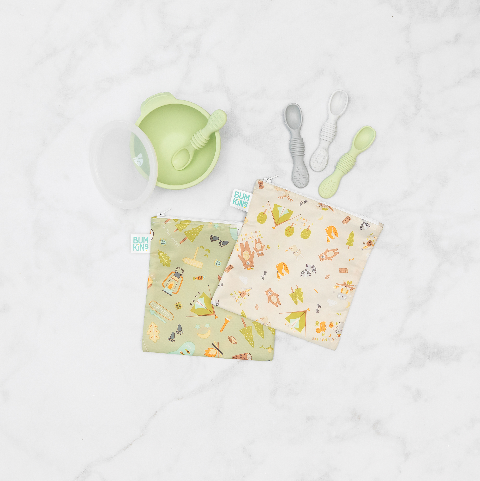 Reusable snack bag - large (2 pack) - Camp Friends & Camp Gear