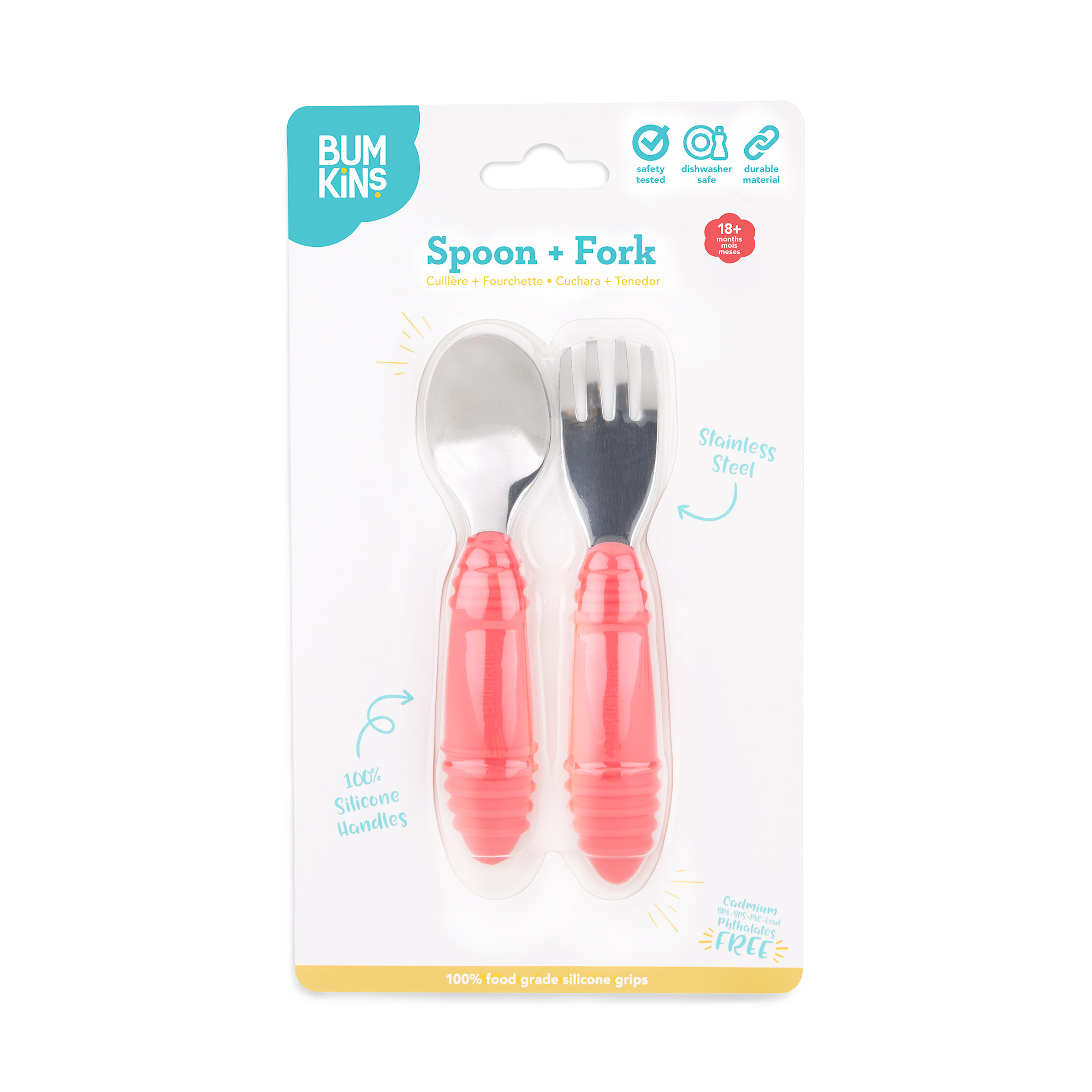 Spoon + fork - Red