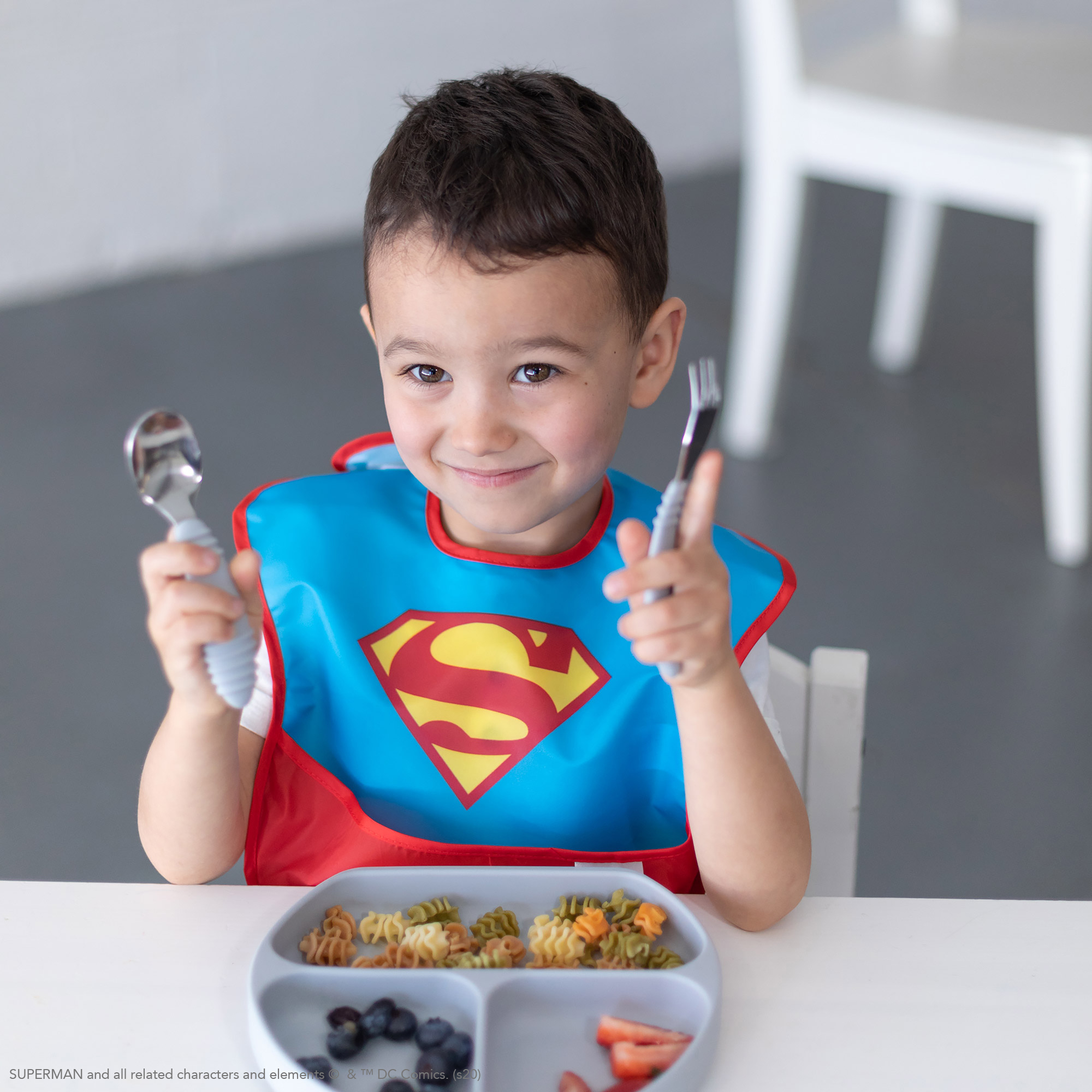 Cuchara + tenedor - Gris