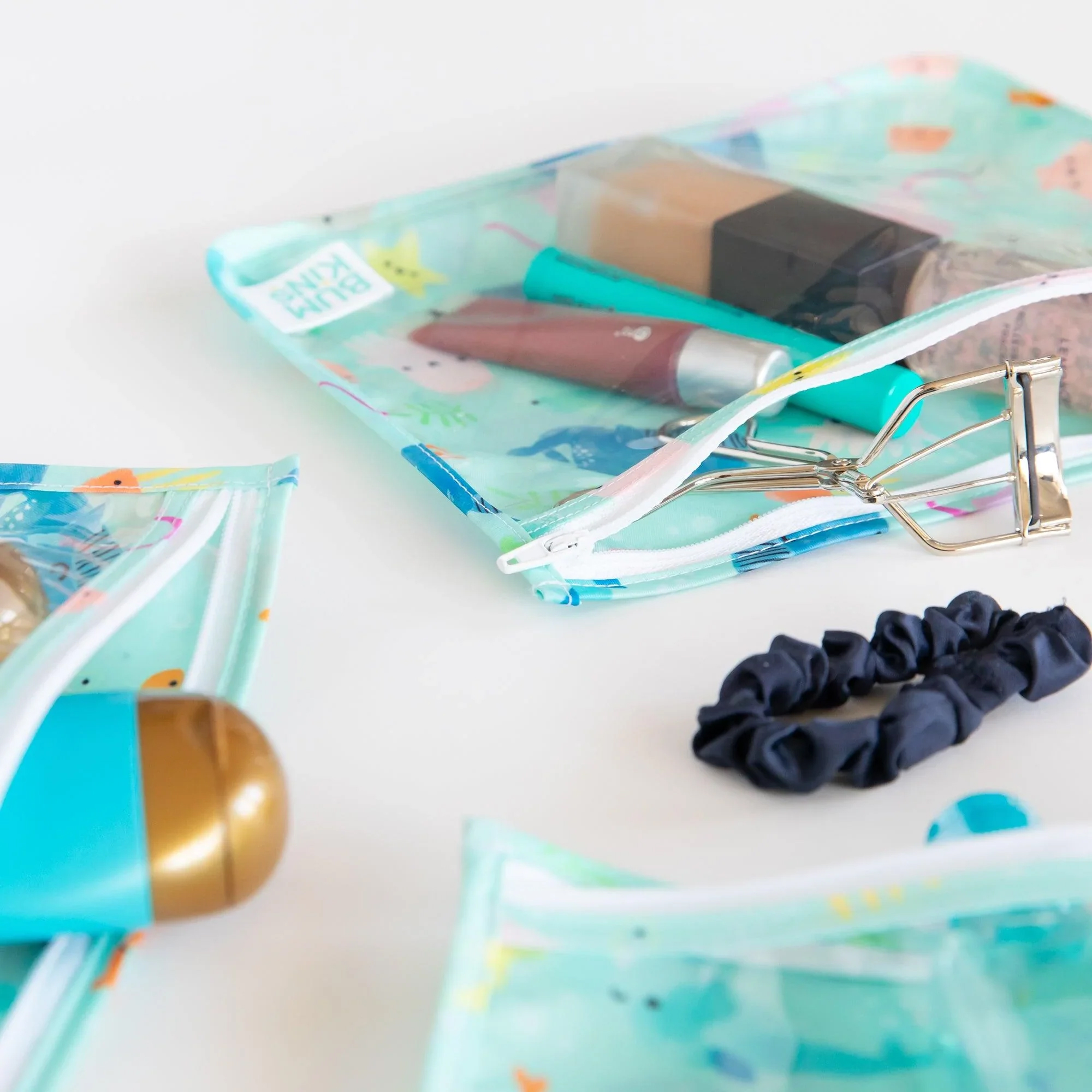 Clear travel bag (3 pack) - Ocean Life