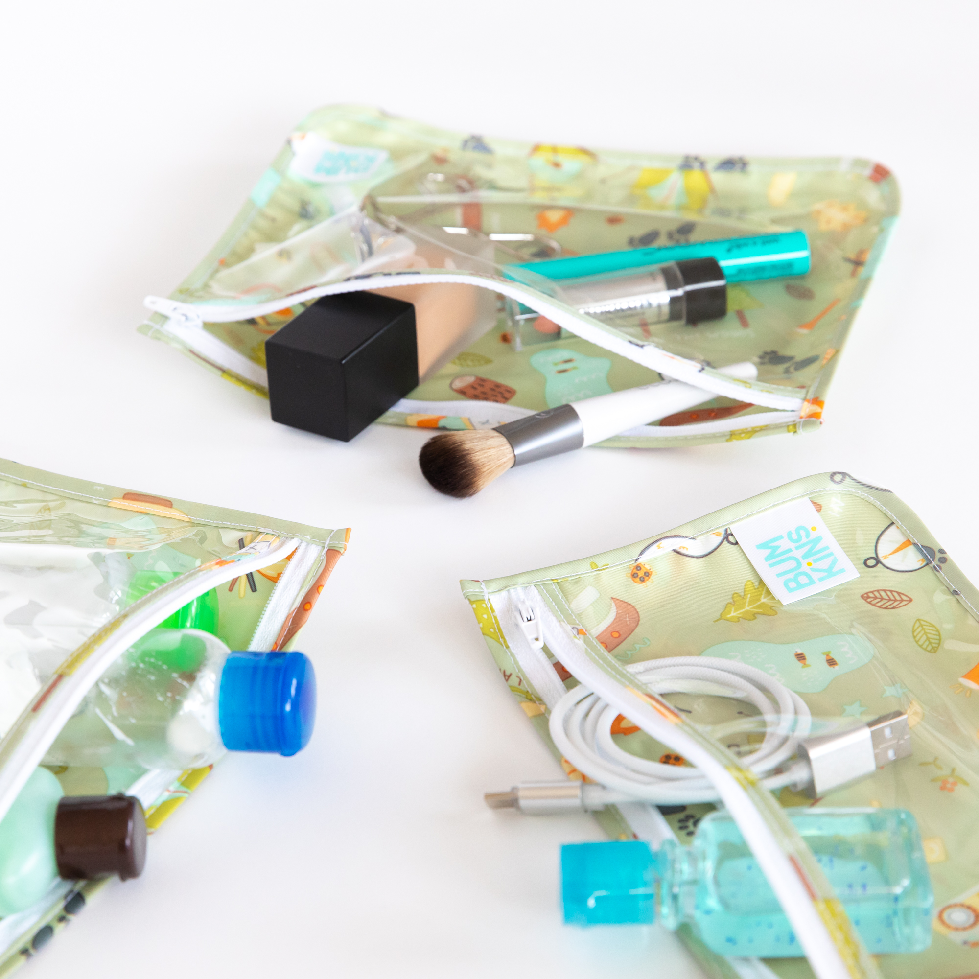 Clear Travel Bag (3 pack) - Camp Gear