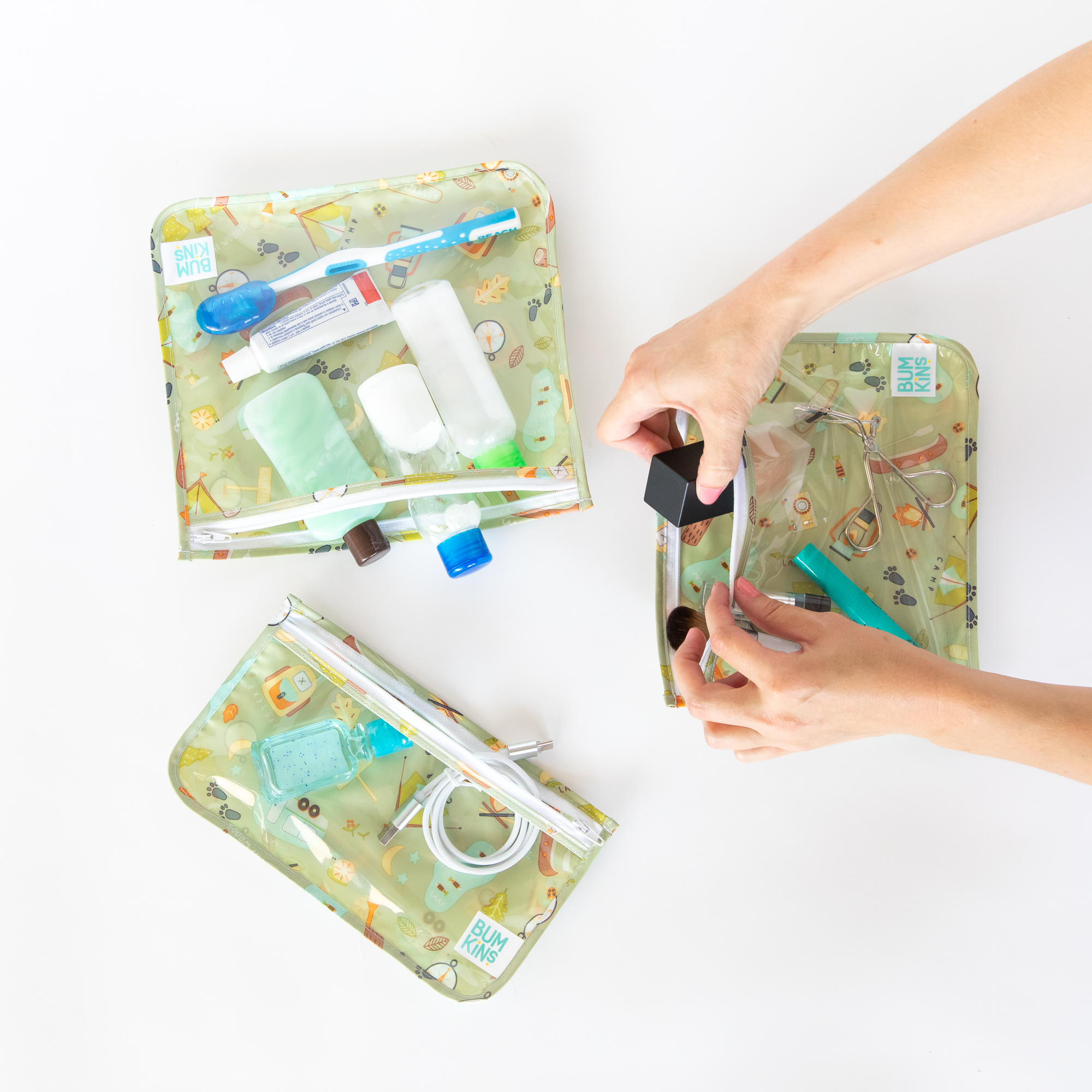 Clear Travel Bag (3 pack) - Camp Gear