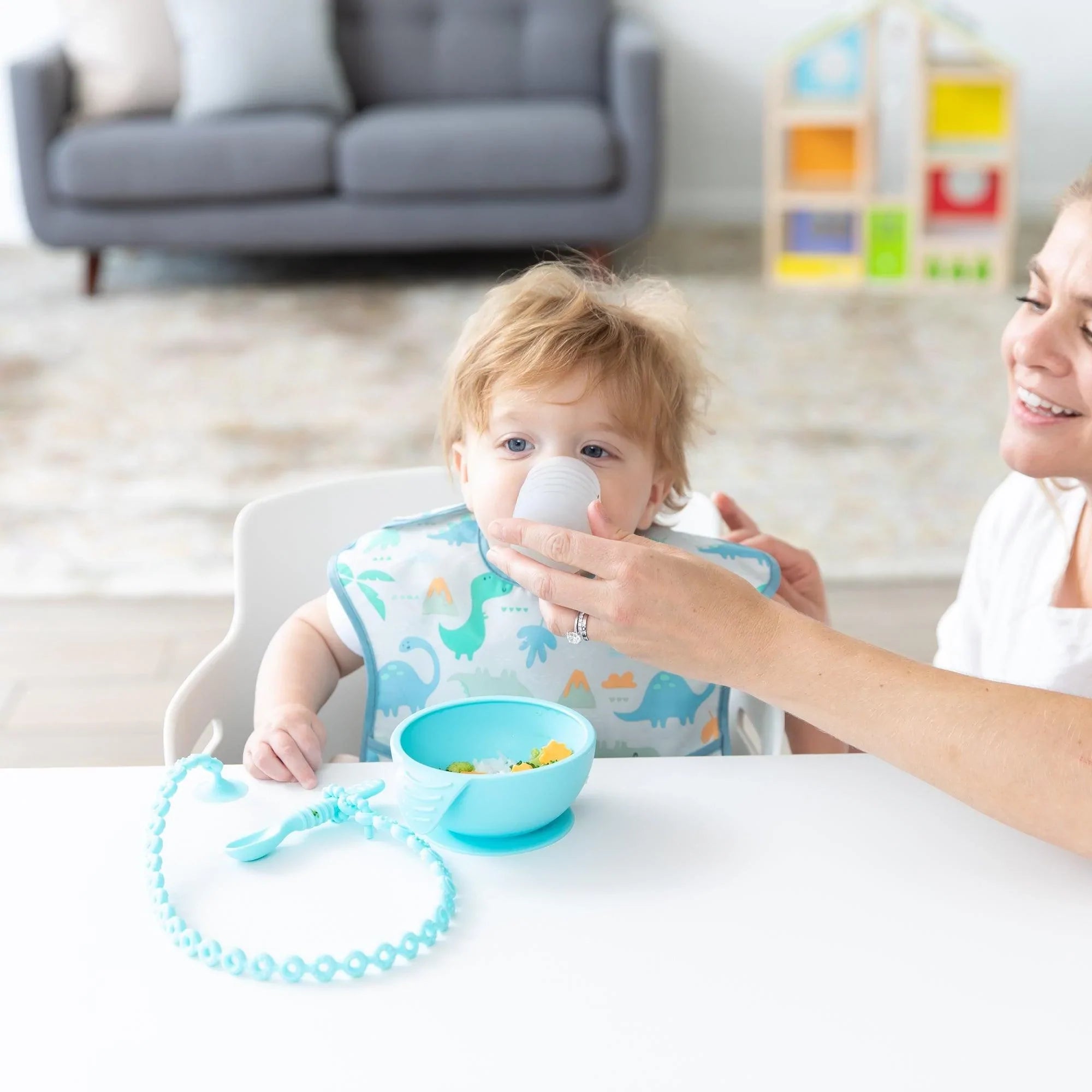 Silicone starter cup - Grey Jelly