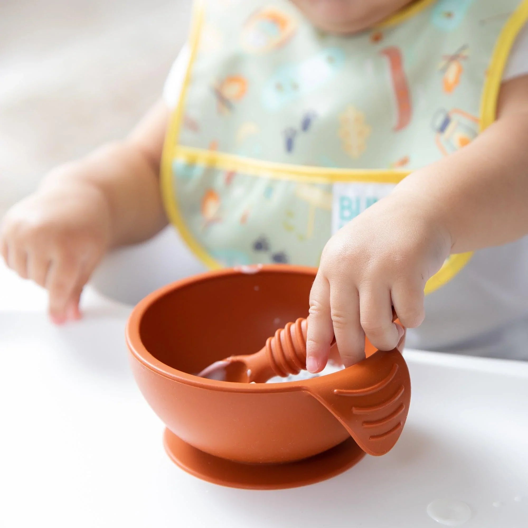 Silicone First Feeding Set - Clay