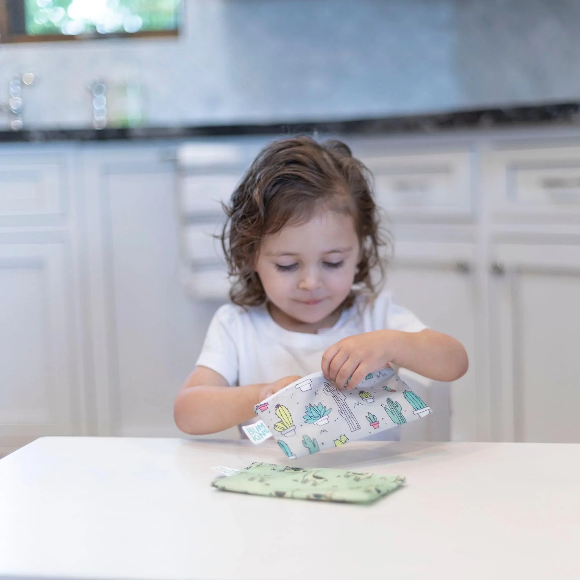 Reusable snack bag - small (2 pack) - Cacti & Llamas