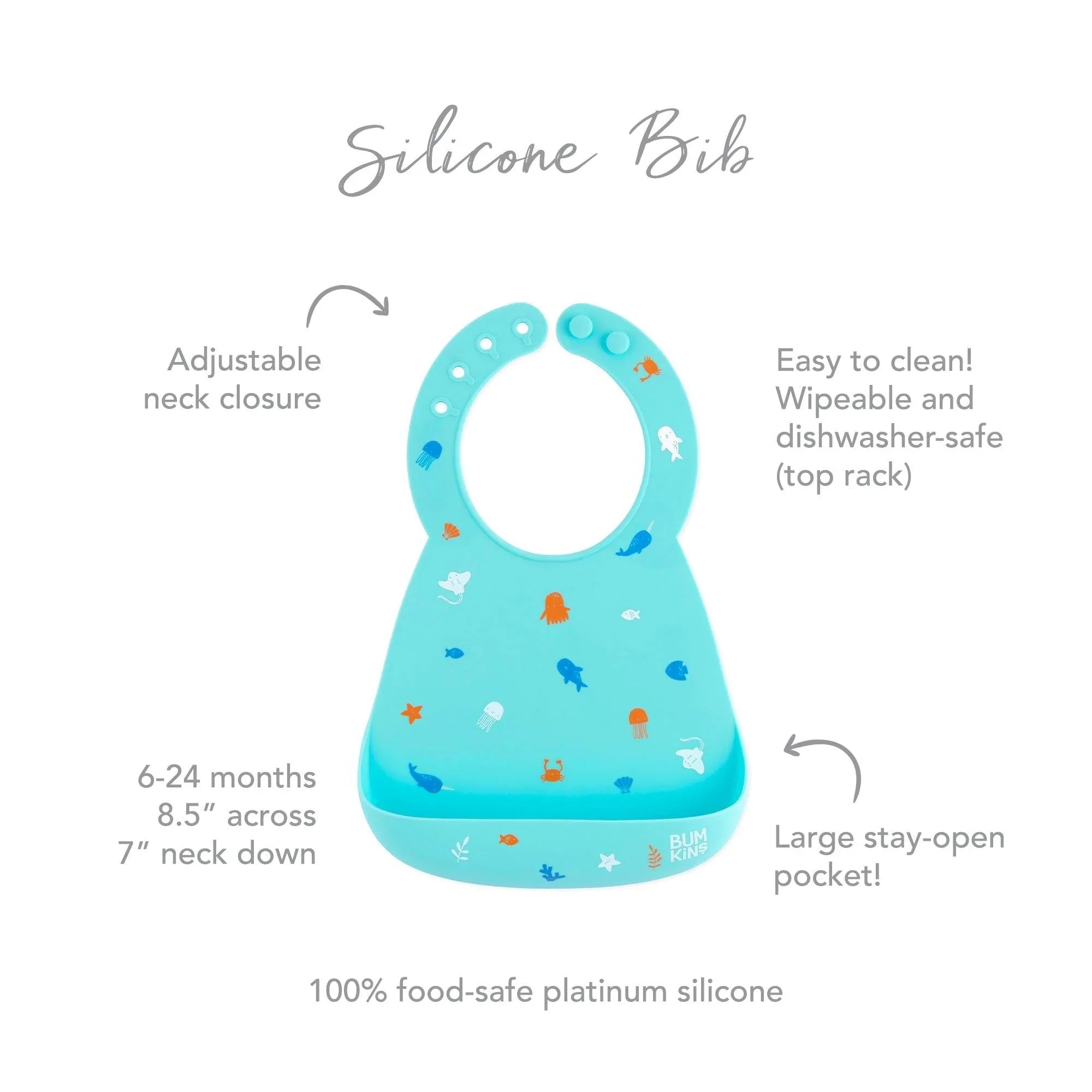 Silicone bib - Ocean Life