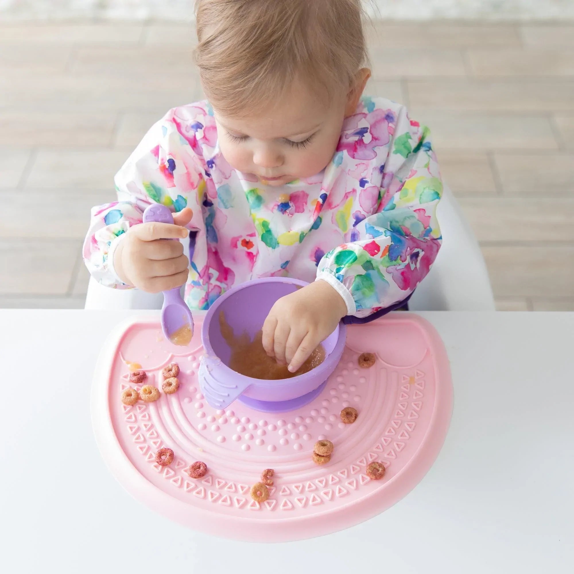 Sleeved bib - Watercolor