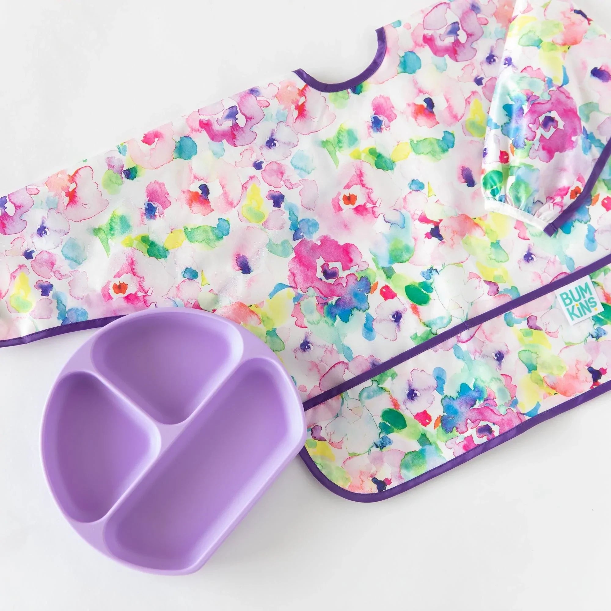 Sleeved bib - Watercolor