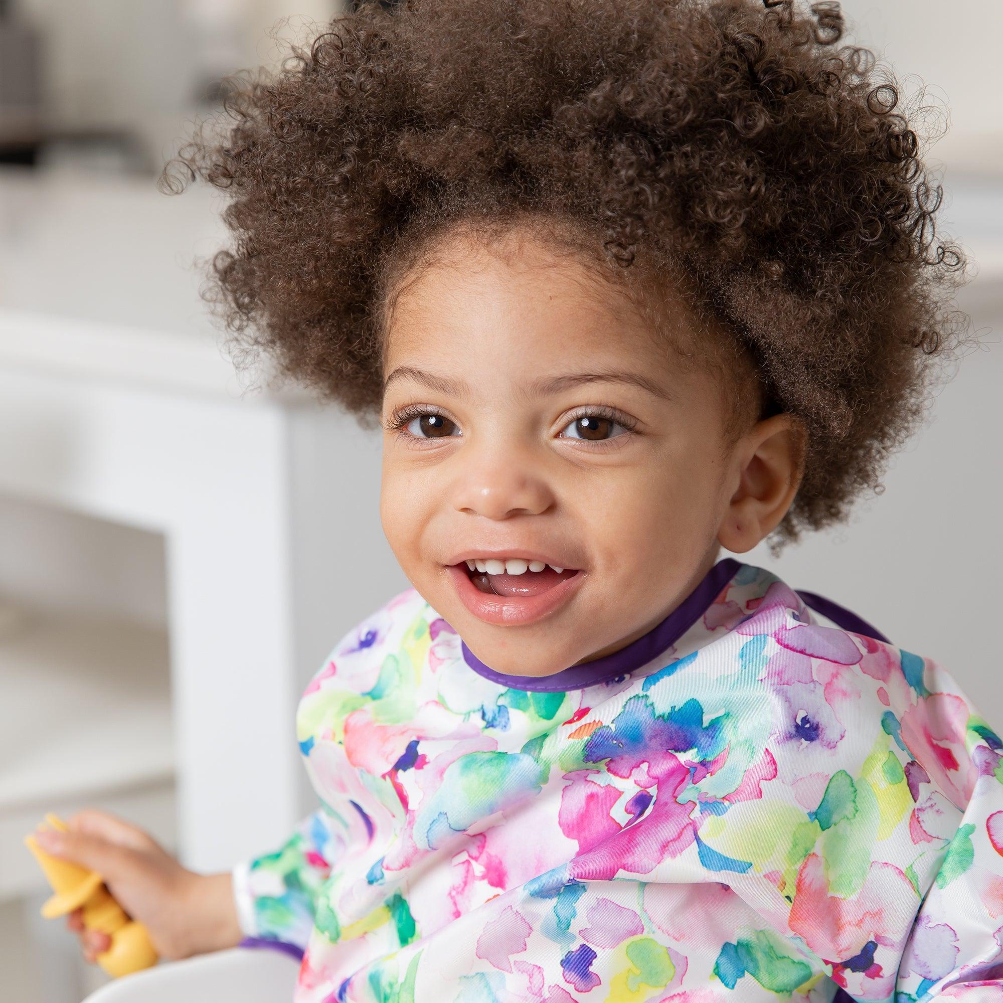 Sleeved bib - Watercolor