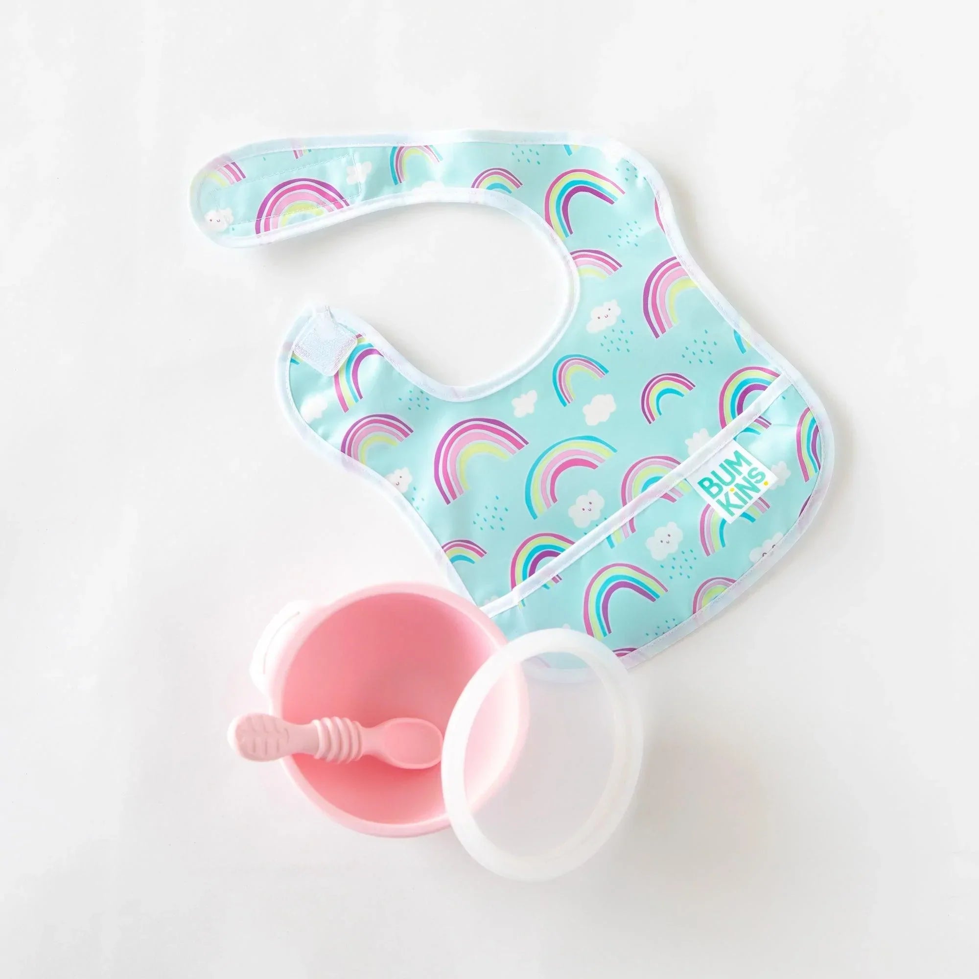 Starter bib (2 pack) - Rainbows & Unicorns