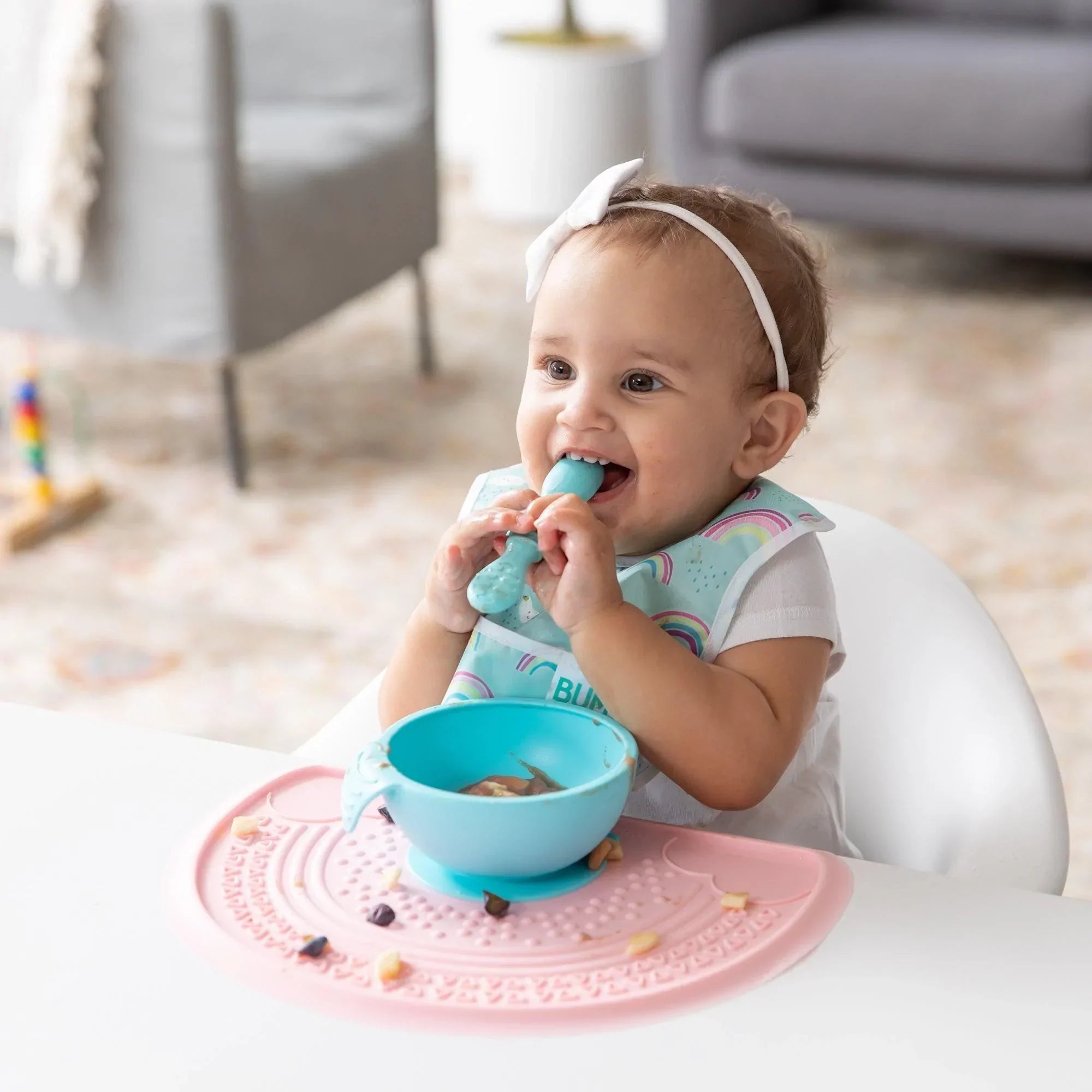 Starter bib (2 pack) - Rainbows & Unicorns