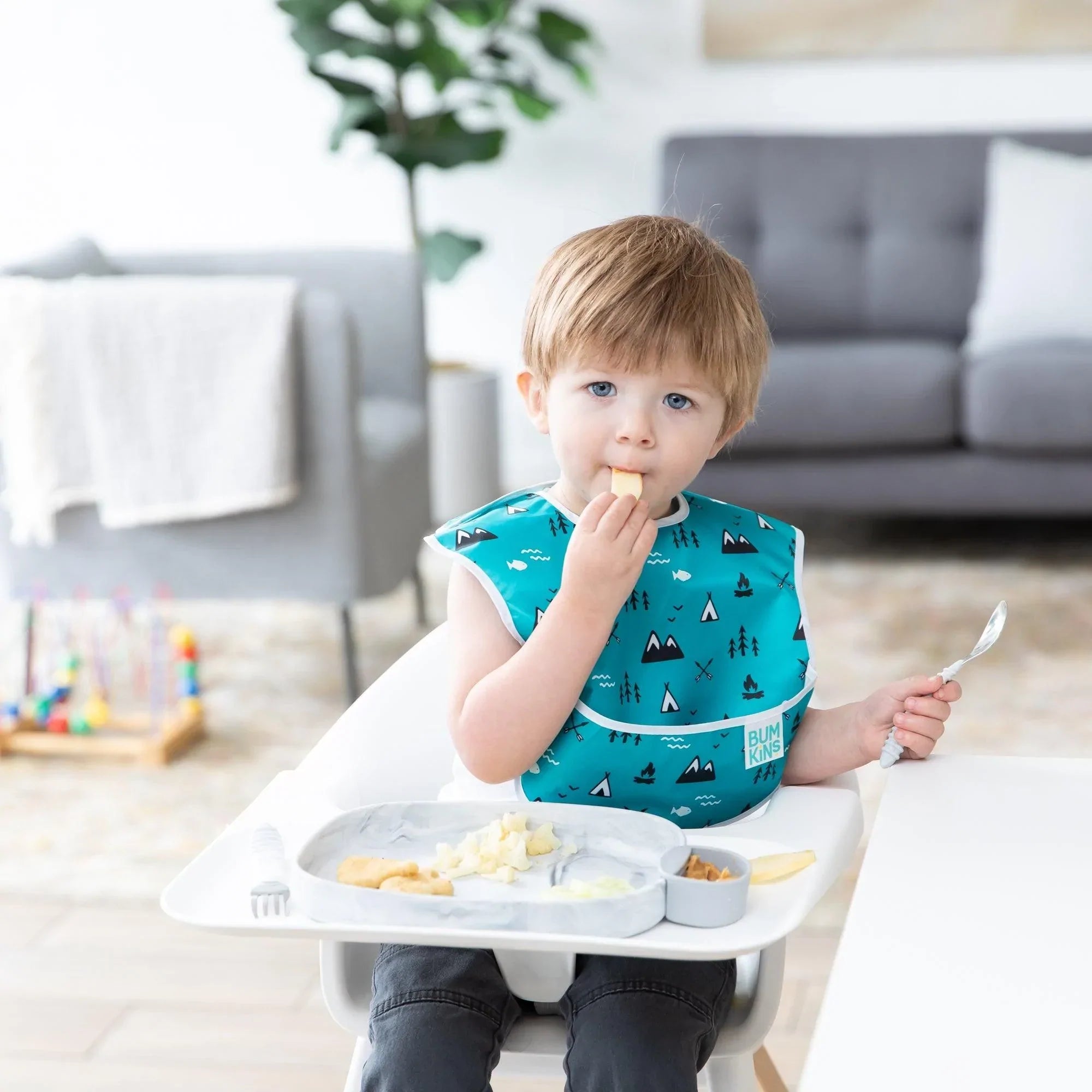 SuperBib® - 6-24 months (3 pack) - Feed Me Bear, Wildlife, Outdoors