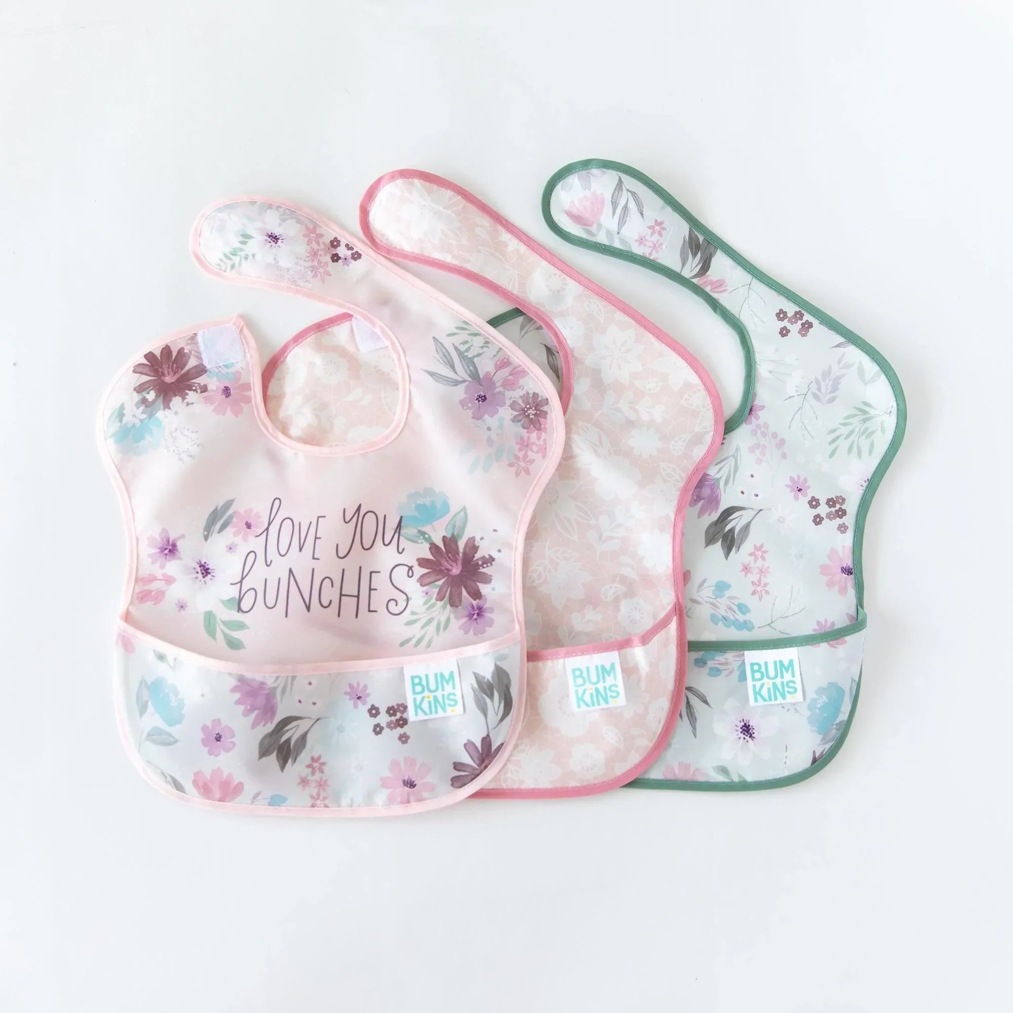 SuperBib® (3 pack) - Love You Bunches, Floral, Lace