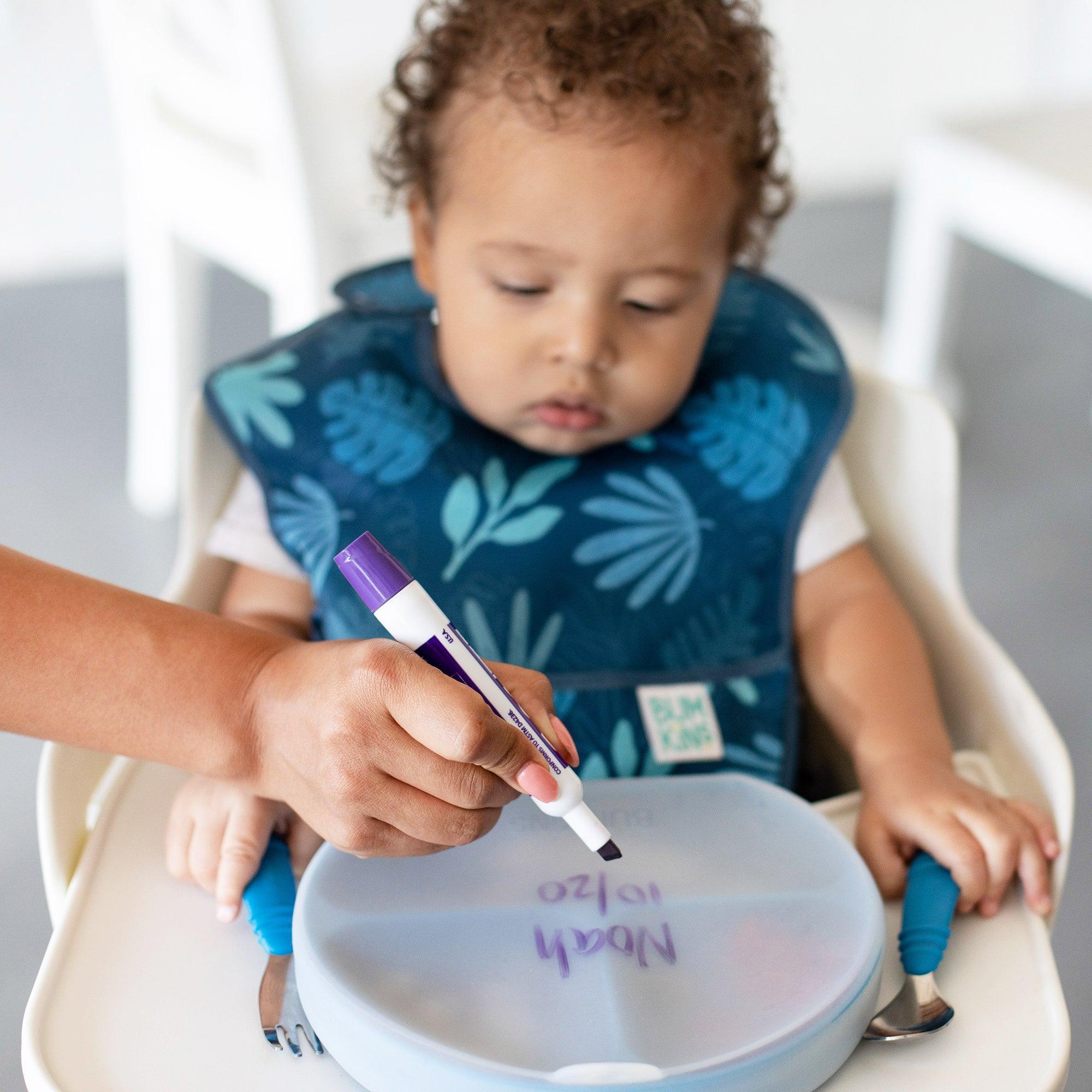 Silicone stretch lid for grip dish 3 section, grip plate - Clear